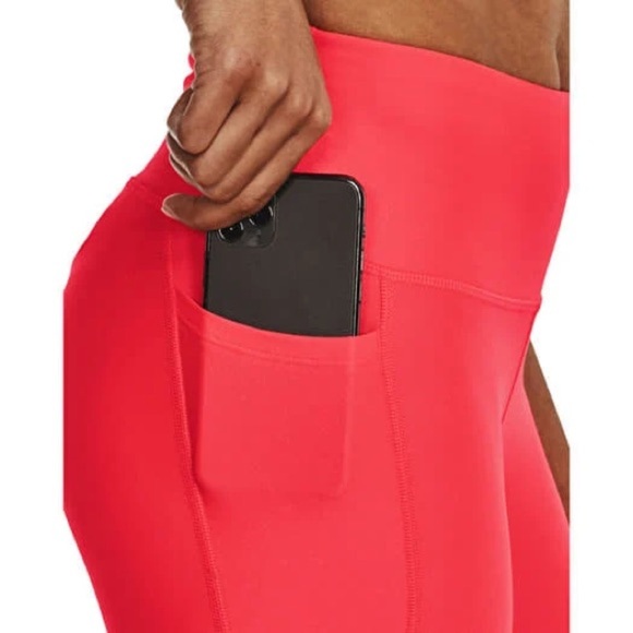 NWT Under Armour Hi Ankle Leg Compression High Rise Leggings 1365335 Coral Sz L - Picture 4 of 11
